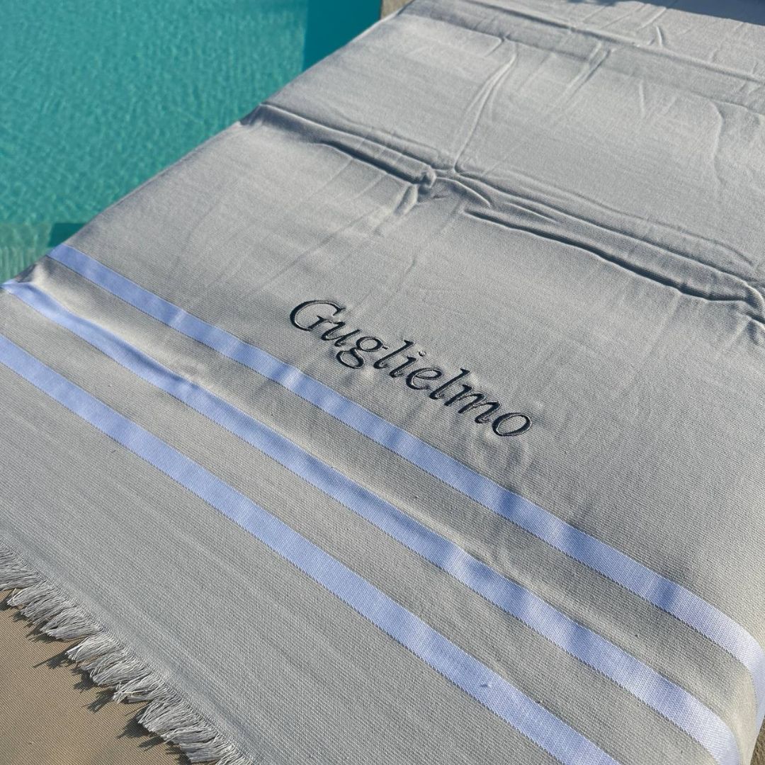 Telo Mare Cassy Con Nome o Iniziale Personalizzato