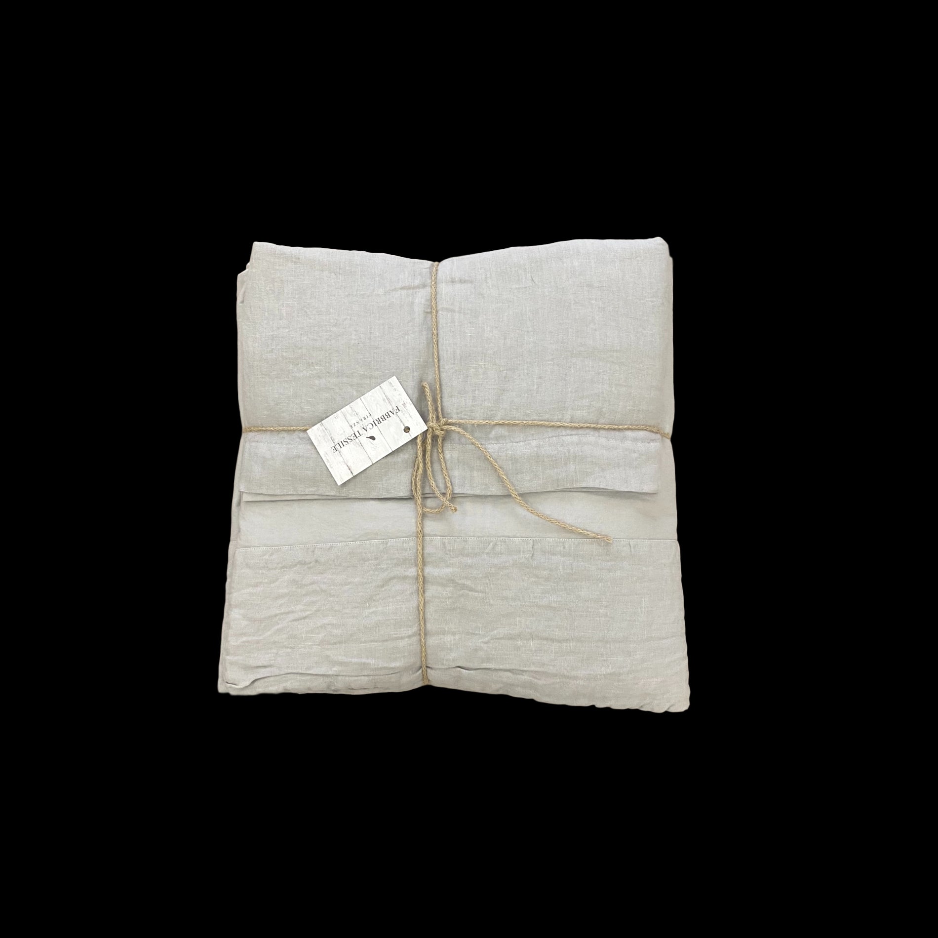 Completo Lenzuola Lino E Cotone Stone Washed-No Stiro