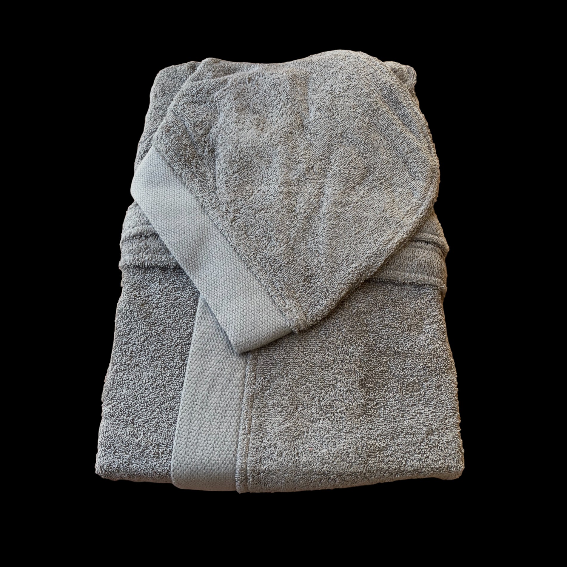 Accappatoio Unisex In Spugna Joly GRIGIO Con Iniziale Personalizzata