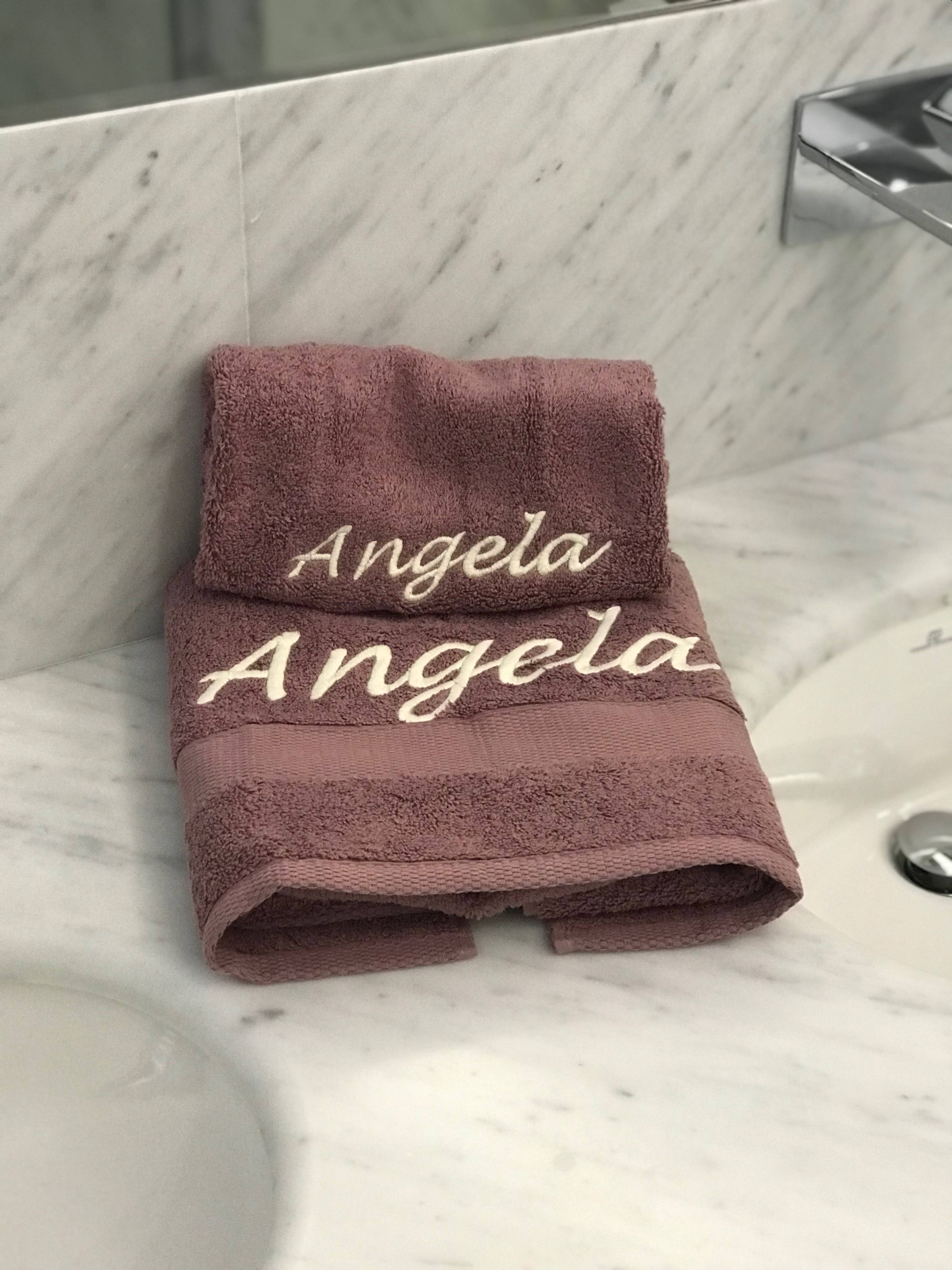 Coppia Bagno Con Nome O Iniziale Personalizzata