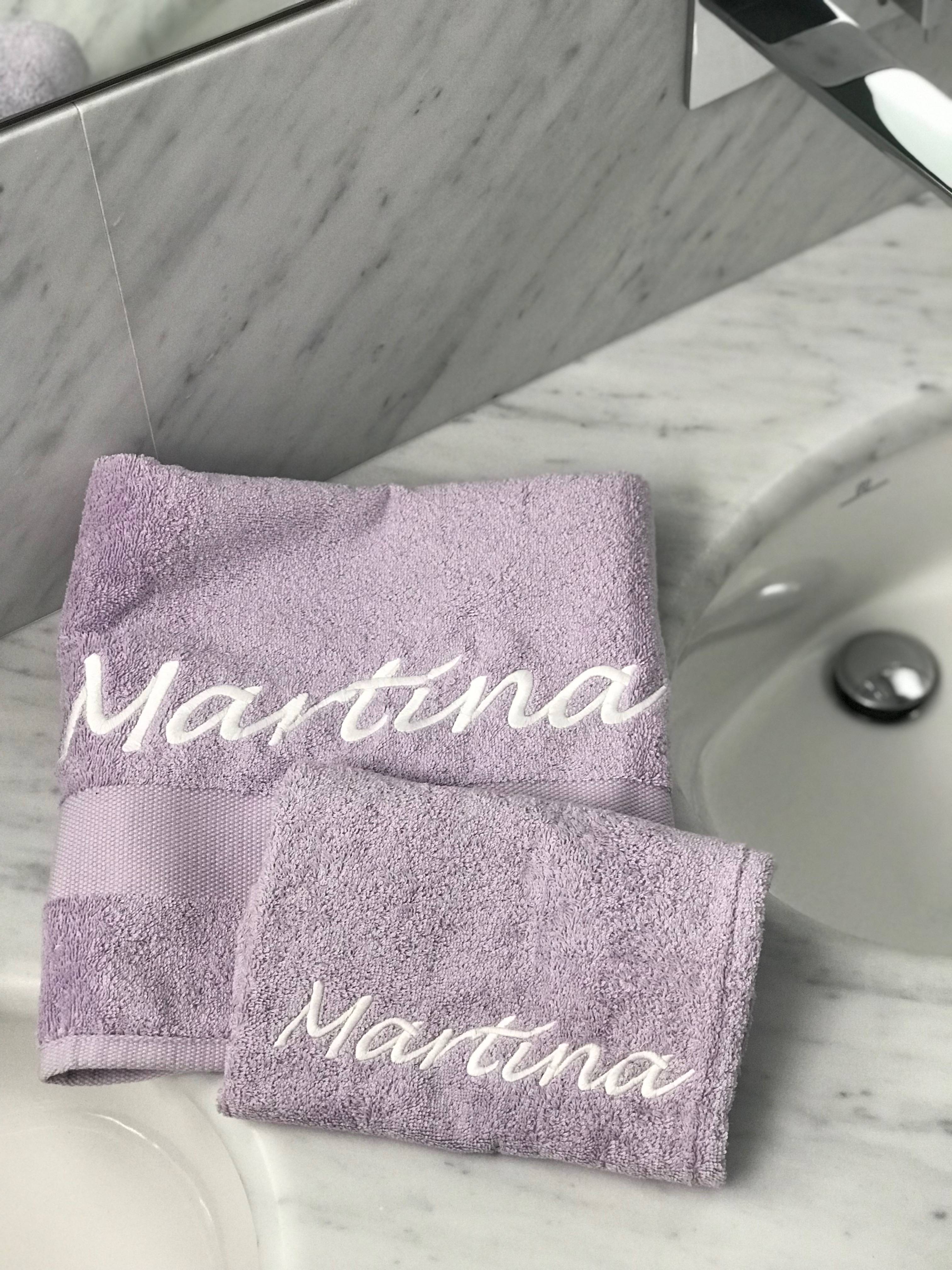 Coppia Bagno Con Nome O Iniziale Personalizzata