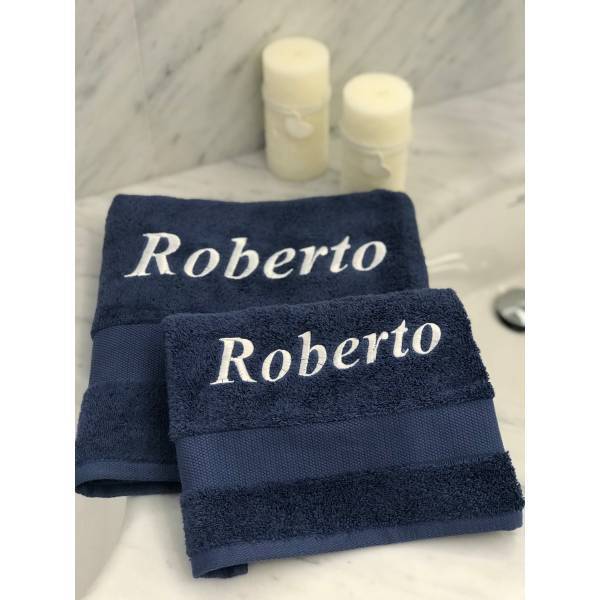 Coppia Bagno Con Nome O Iniziale Personalizzata