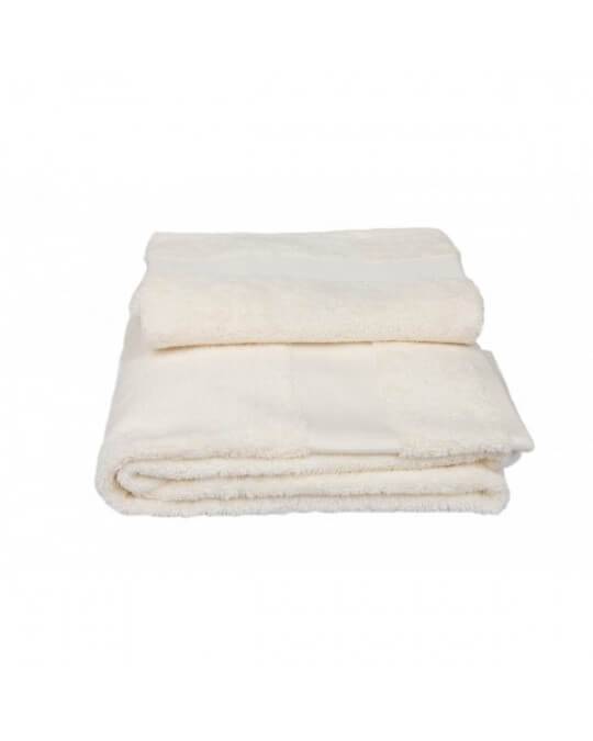 Telo Doccia In Spugna Avorio Con Nome O Iniziale Personalizzato