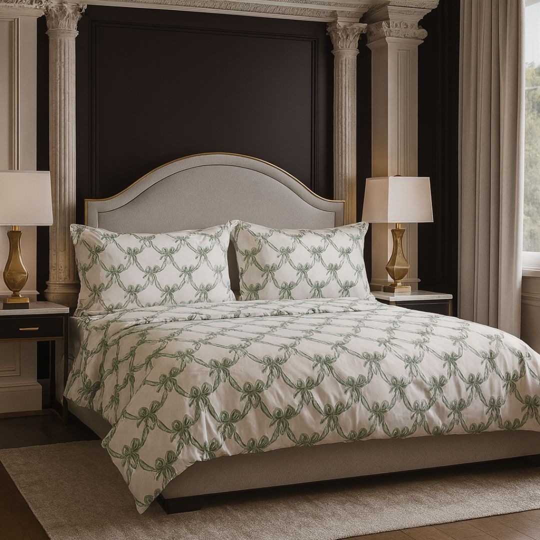 Parure Copripiumino Percalle Nodo D'amore