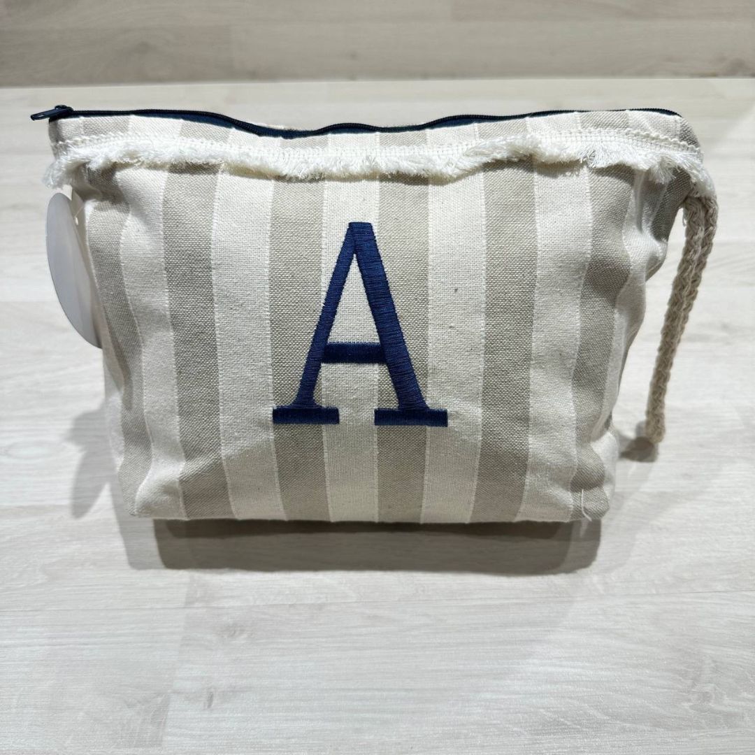 Pochette Righe Con Iniziale