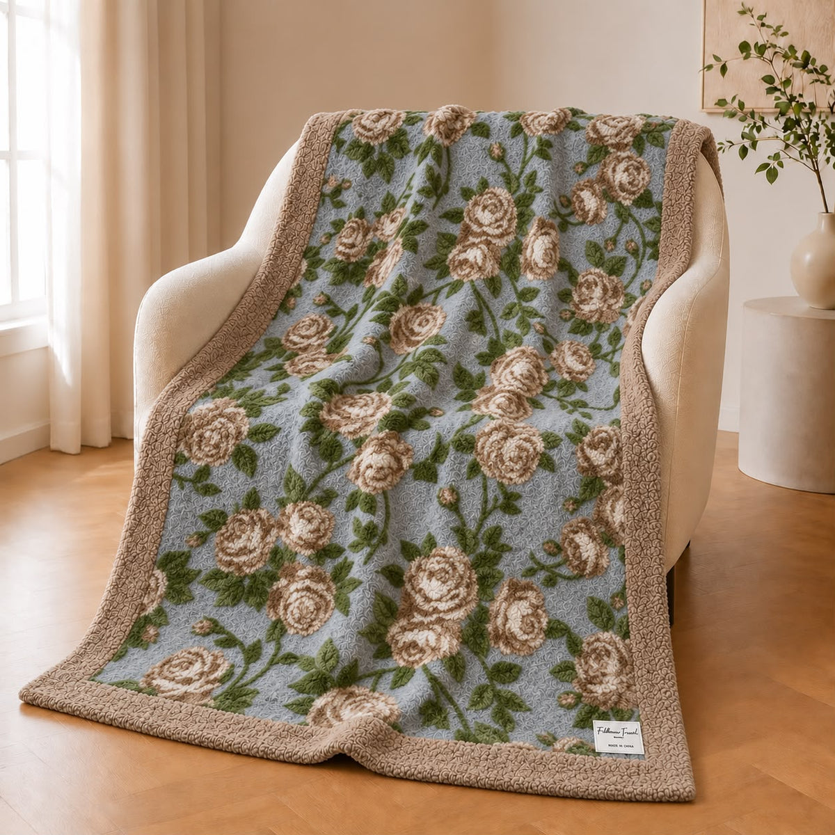 Plaid In Lana cotta Hermes Fabbrica Tessile