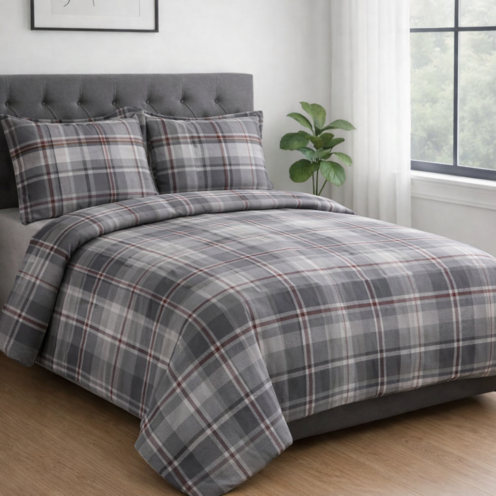 Parure Copripiumino Tartan