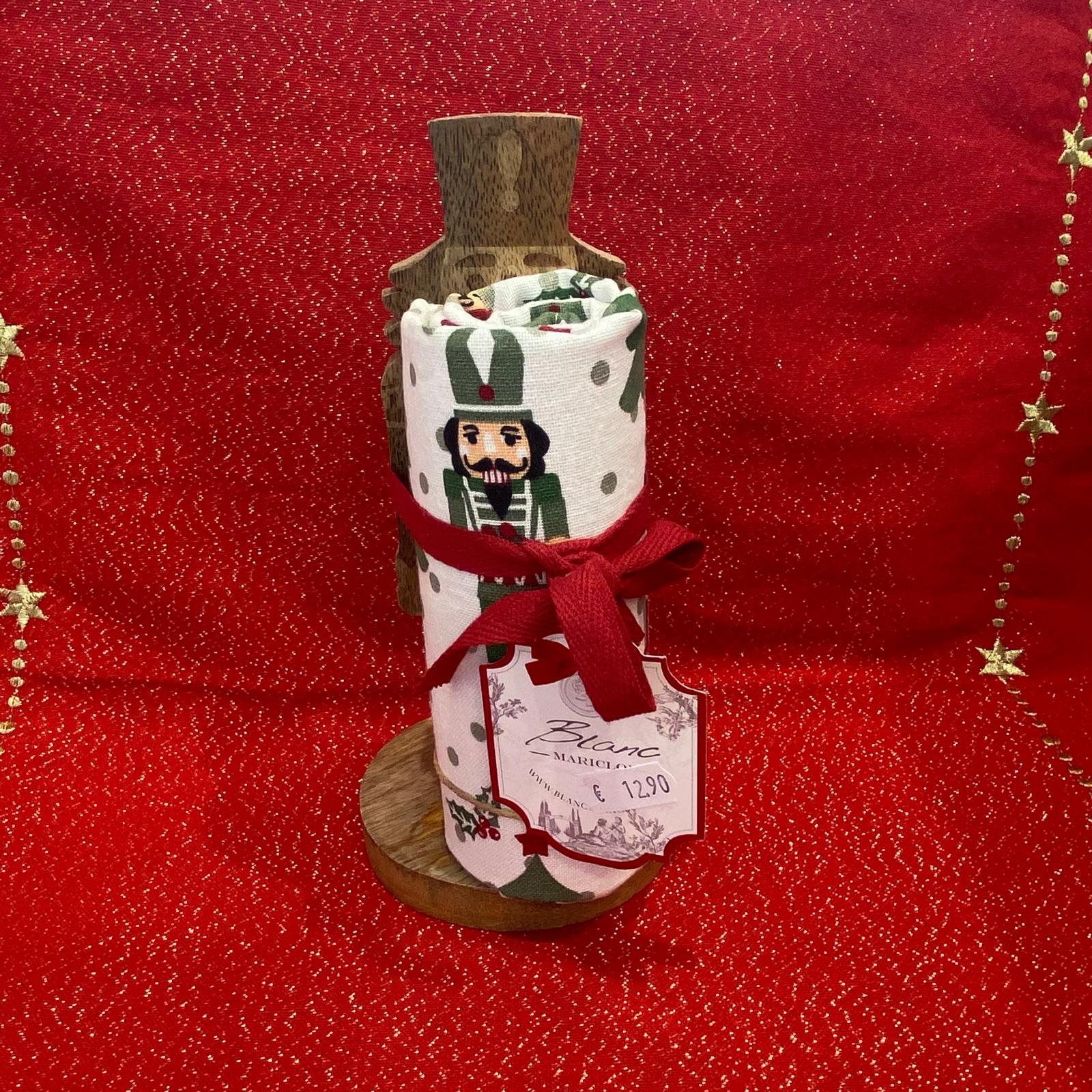 Canovaccio natalizio + decorazione in legno