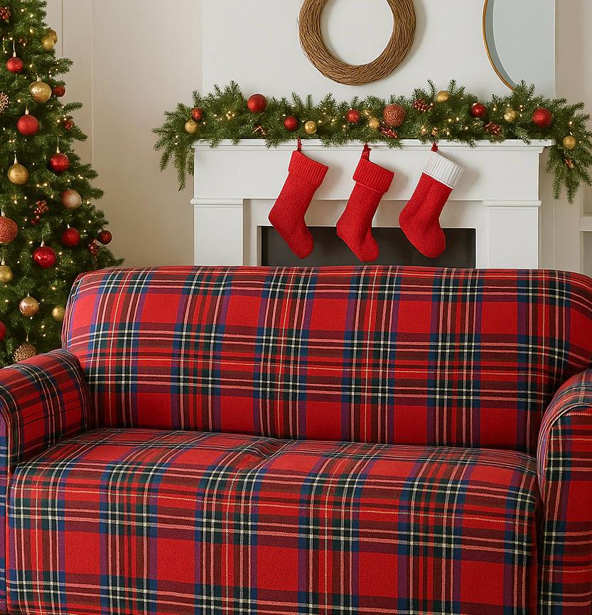 Telo arredo-gran Foulard Tartan