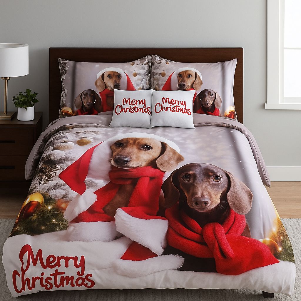 Parure copripiumino e federe Bassotti