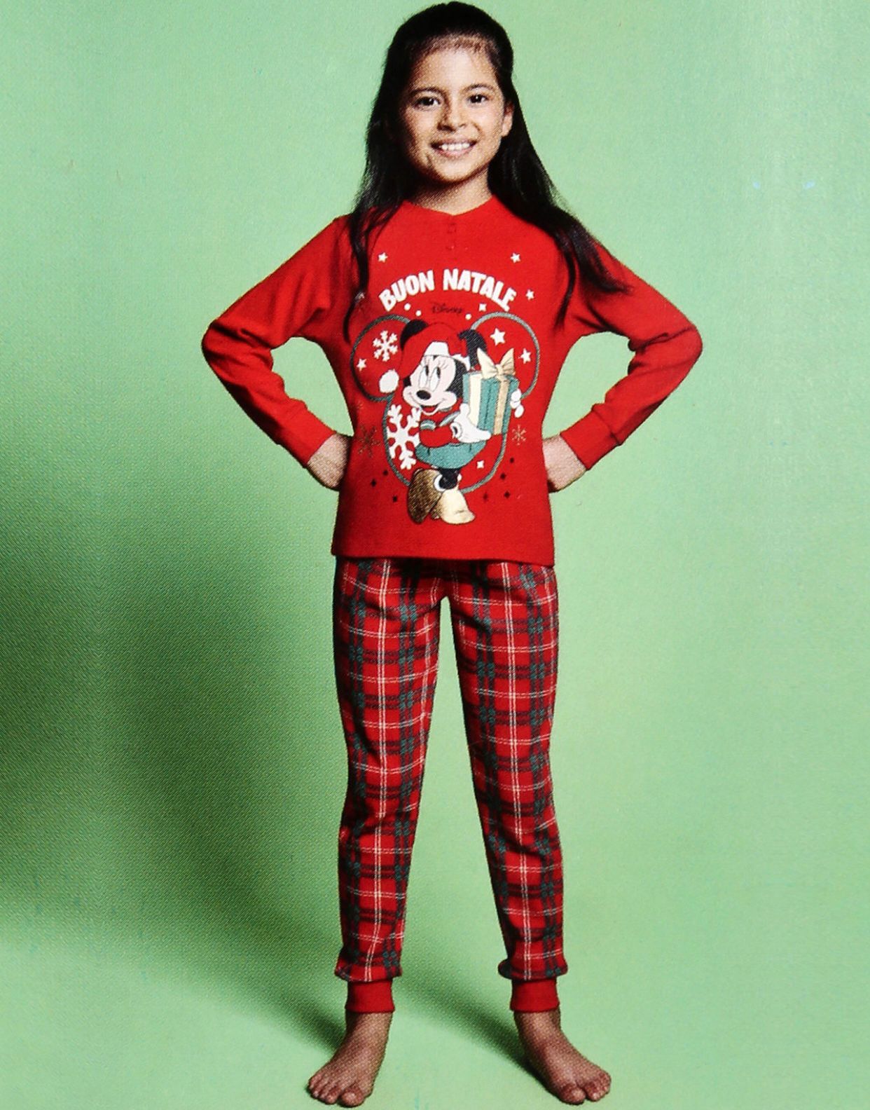 Pigiama Natale Mickey Mouse Bimba/Ragazza