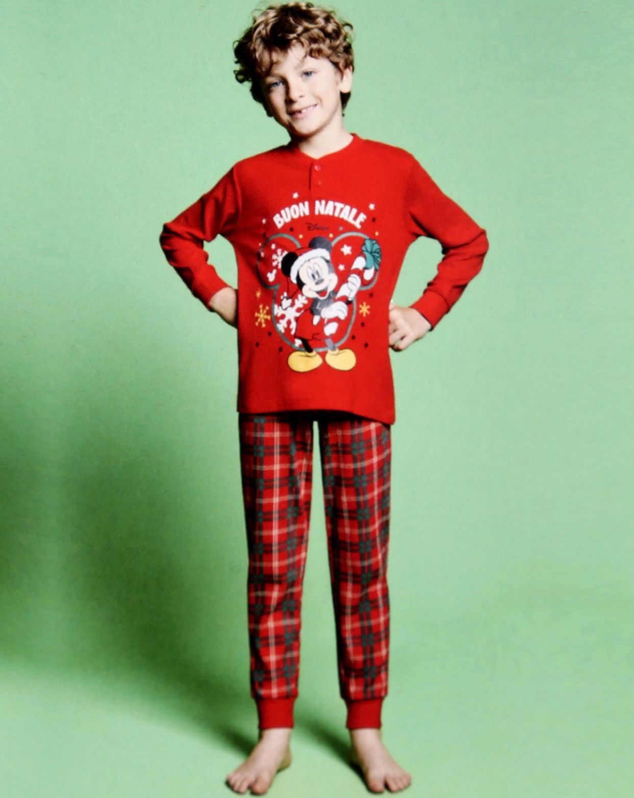 Pigiama Natale Mickey Mouse Bimbo/Ragazzo