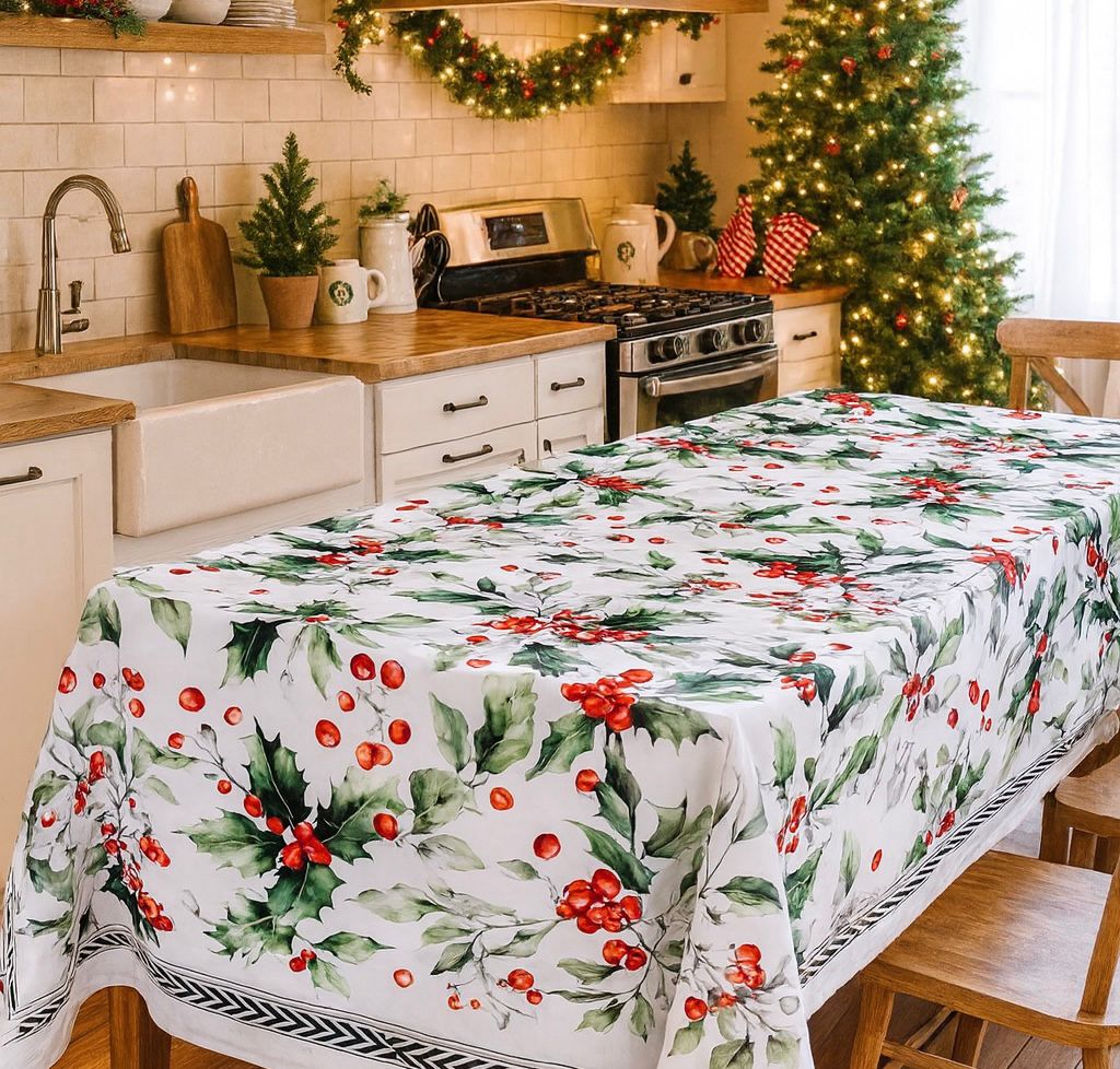 Tovaglia Natale Agrifoglio