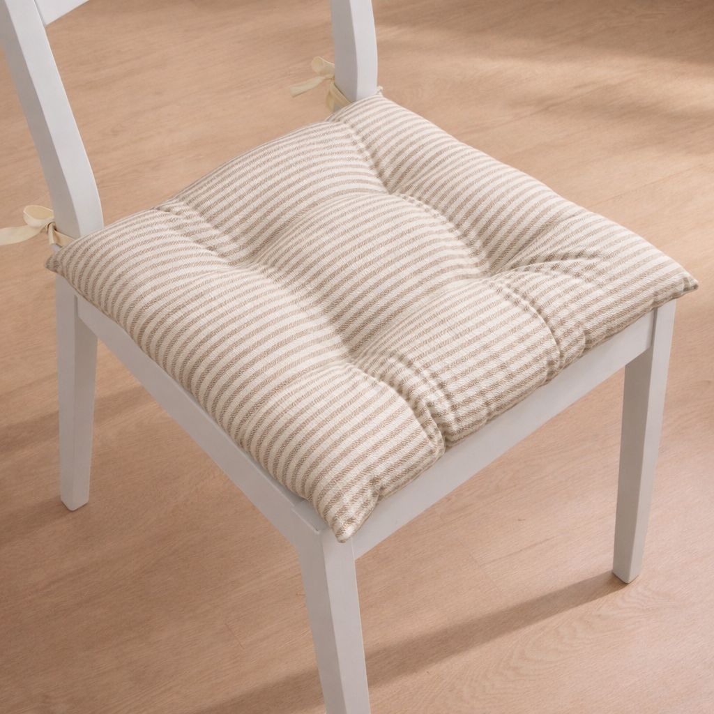 Cuscino Da Sedia righina beige