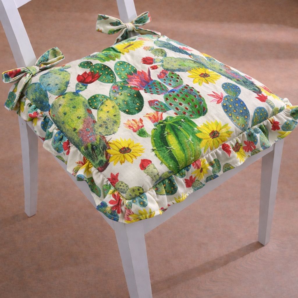 Cuscino da Sedia sfoderabile con Gala Cactus