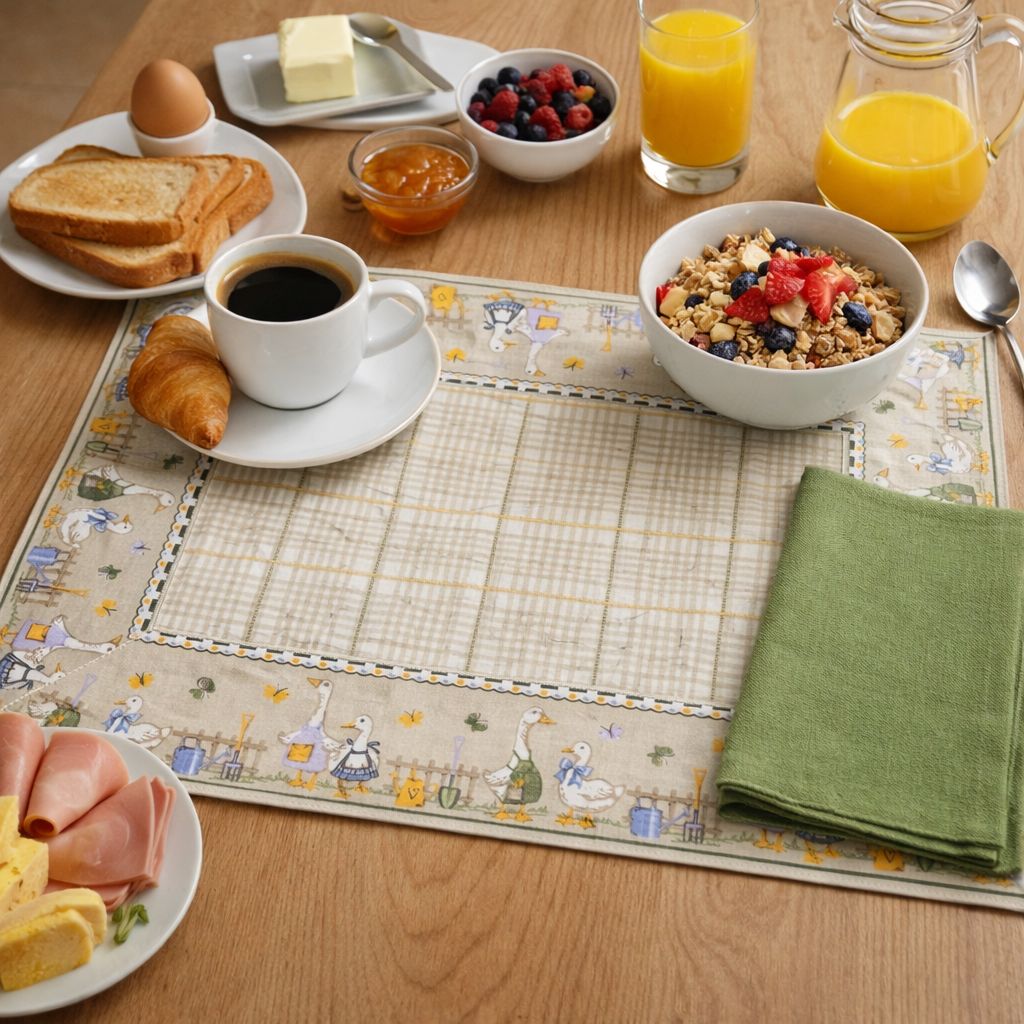 Set tovaglietta americana e tovagliolo ochette