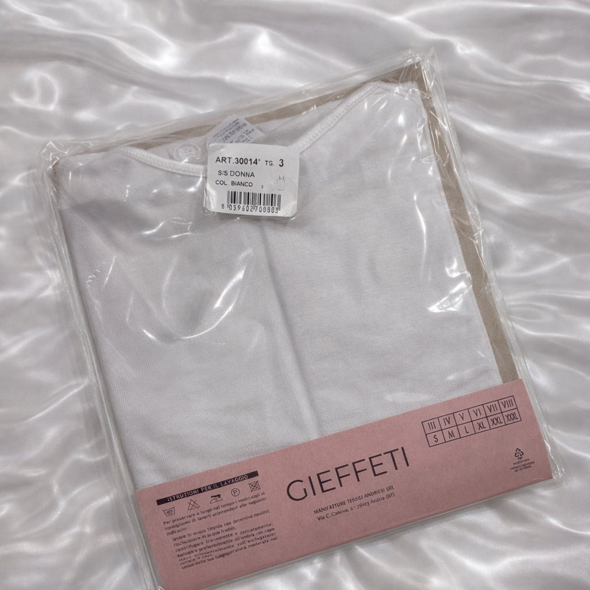 Canotta spallina in cotone