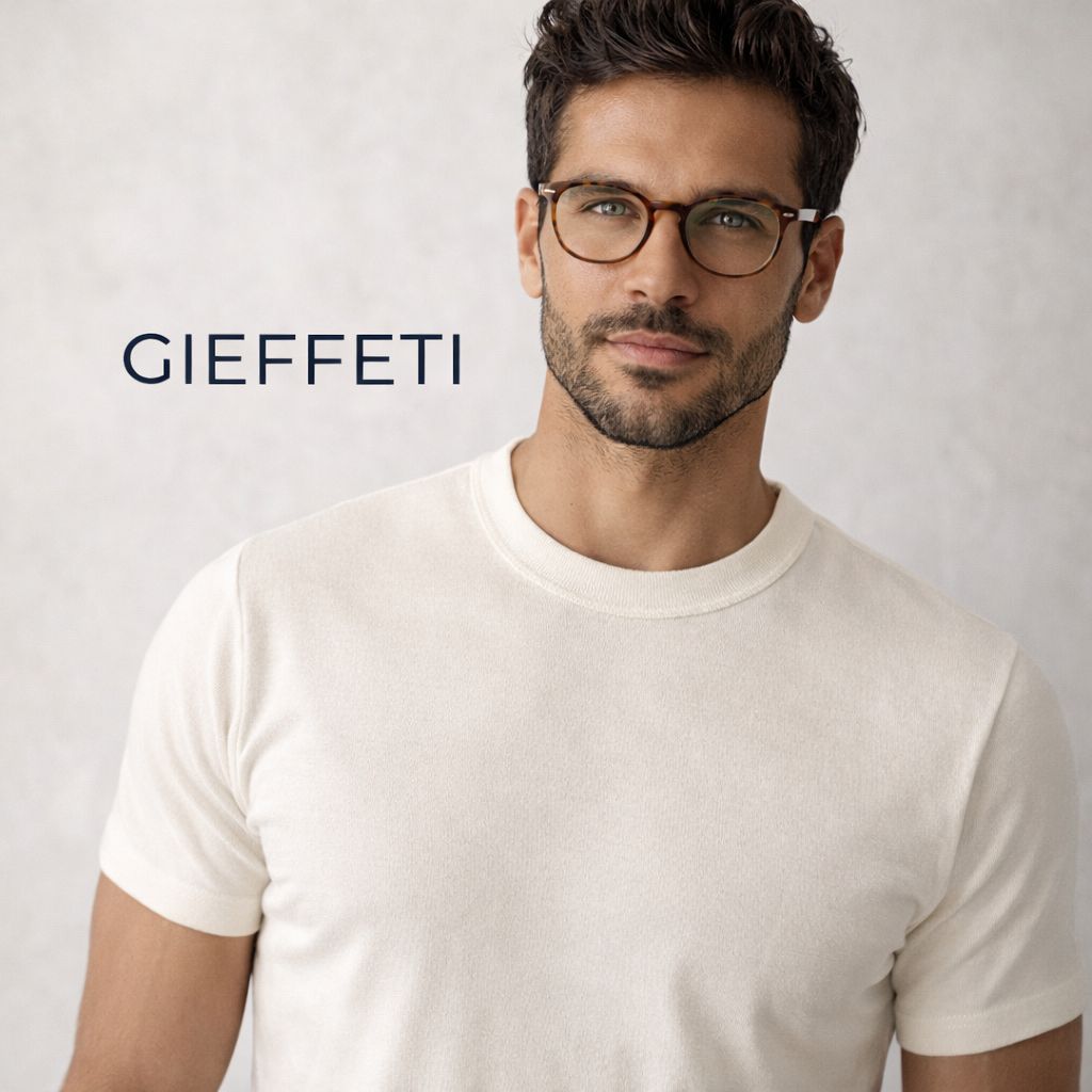 T-shirt mezza manica girocollo Lana/cotone 42001 Cieffeti