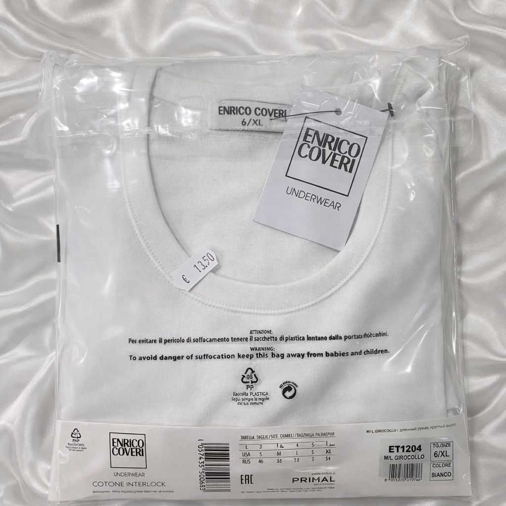 Maglia manica lunga girocollo Caldo cotone ET1204 Enrico Coveri