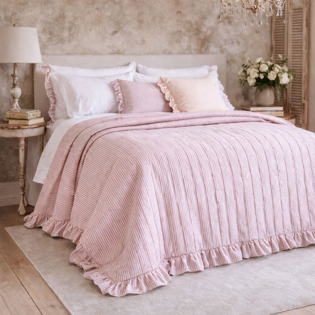 Trapuntina righine con gala Blanc Mariclo' 290 grammi