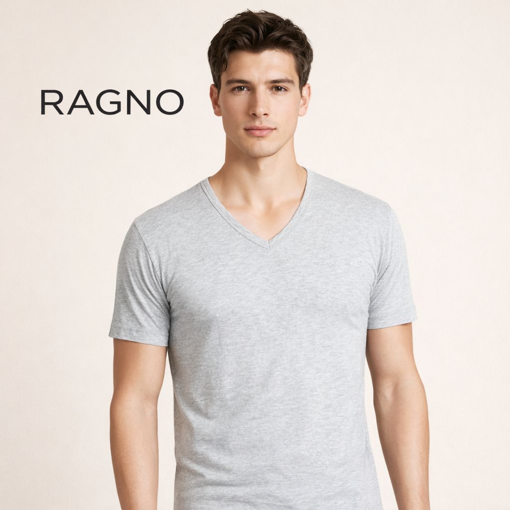 2 T-shirt scollo V 601418 Ragno