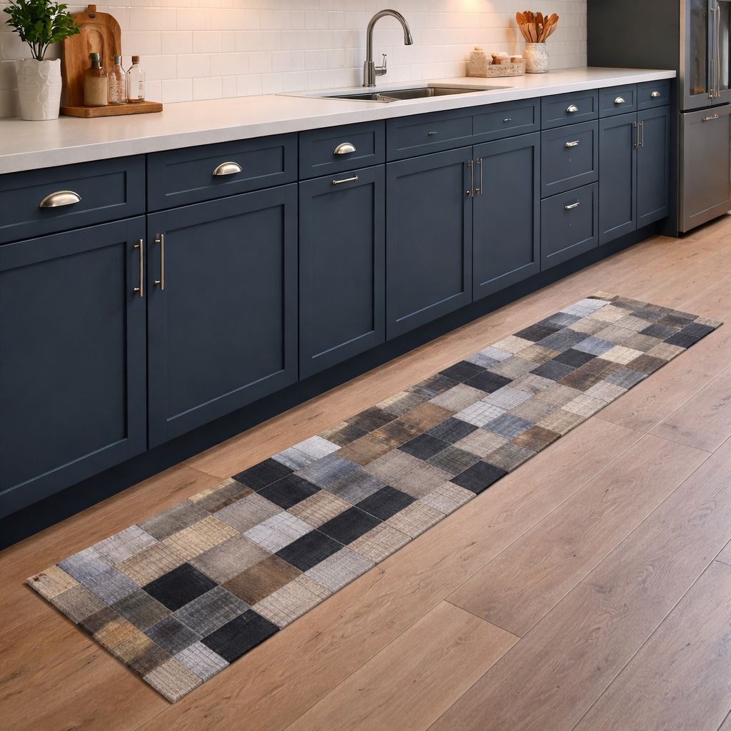 Tappeto In Vinile Al taglio Mosaico tessile