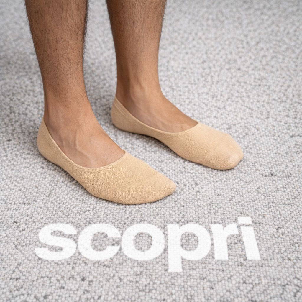 Salvapiede invisibile in cotone mercerizzato Scopri Uomo Gommone