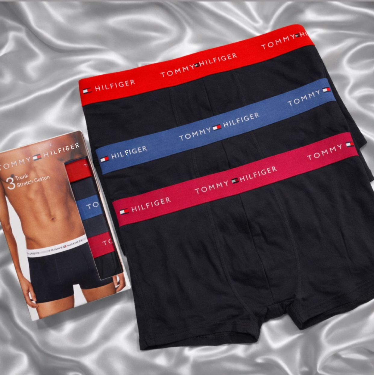 Tris Boxer Tommy Hilfiger Nero