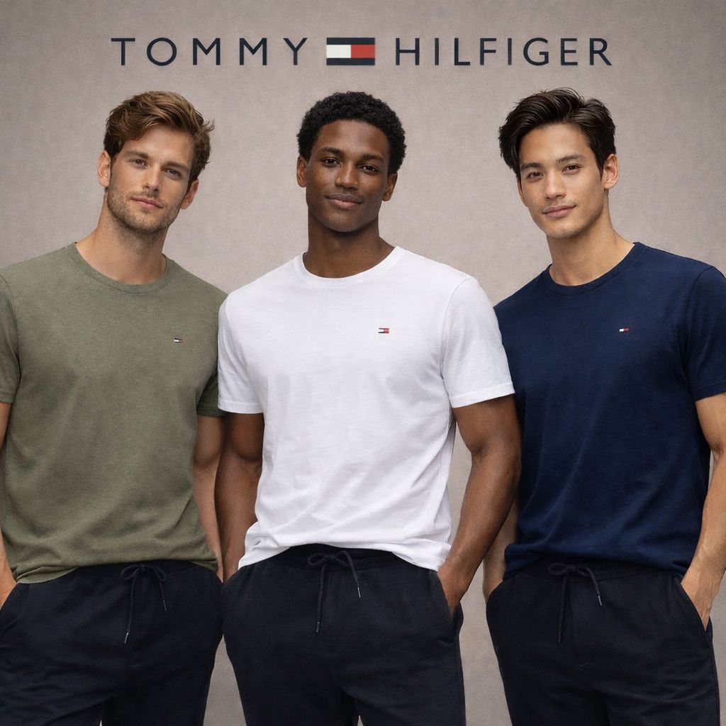 Tris t-shirt Tommy Hilfiger Bianca/verde/blu