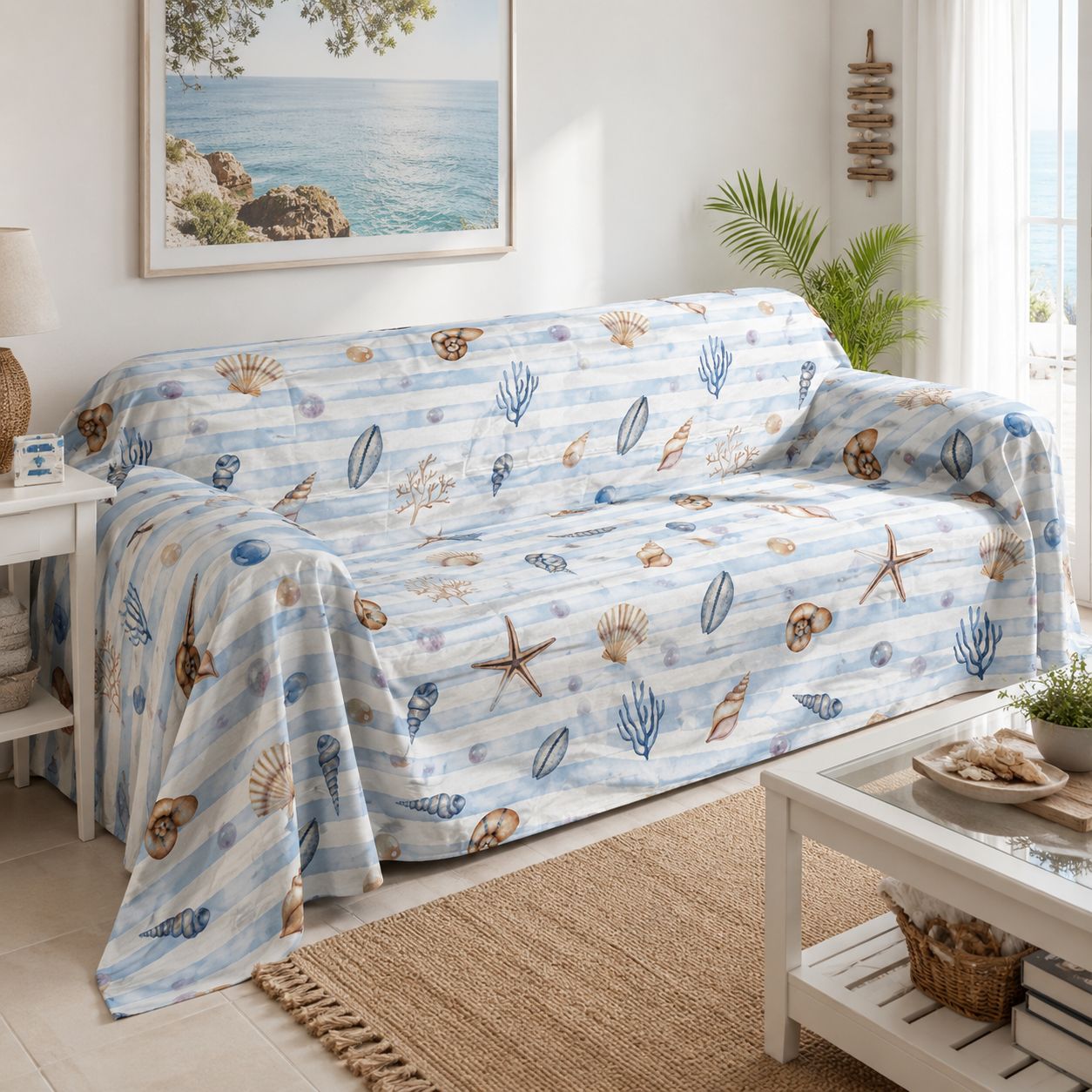 Telo arredo-Gran foulard Baia Azzurra