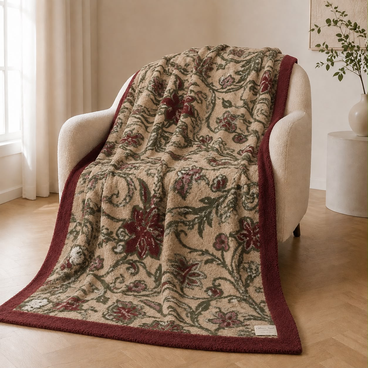 Plaid In Lana cotta Baccarat Fabbrica Tessile