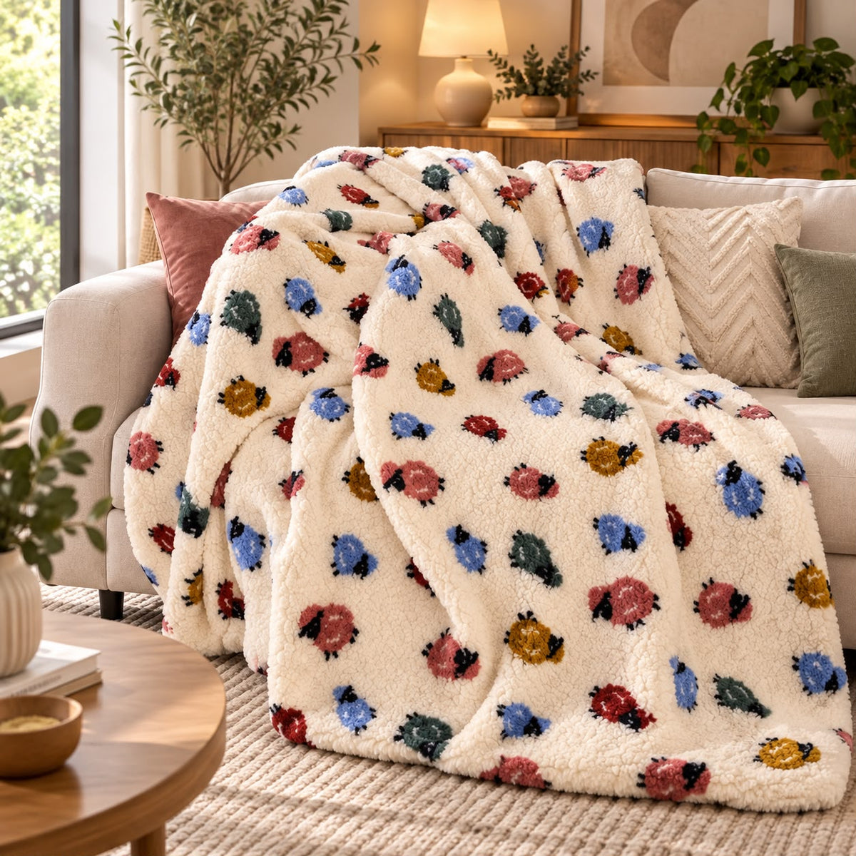 Plaid con sherpa Lelly s & g home