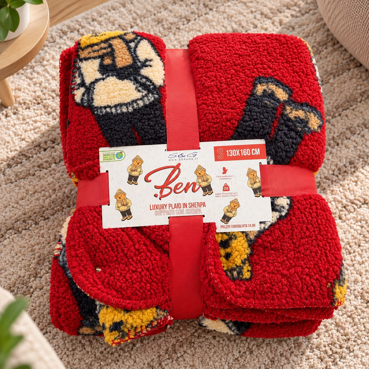 Plaid con sherpa Ben s & g home