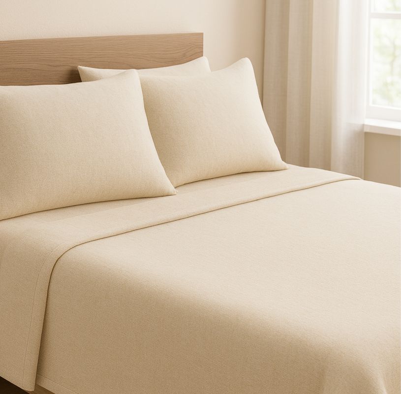 Completo Lenzuolo Flanella Tinta Unita Morfeo