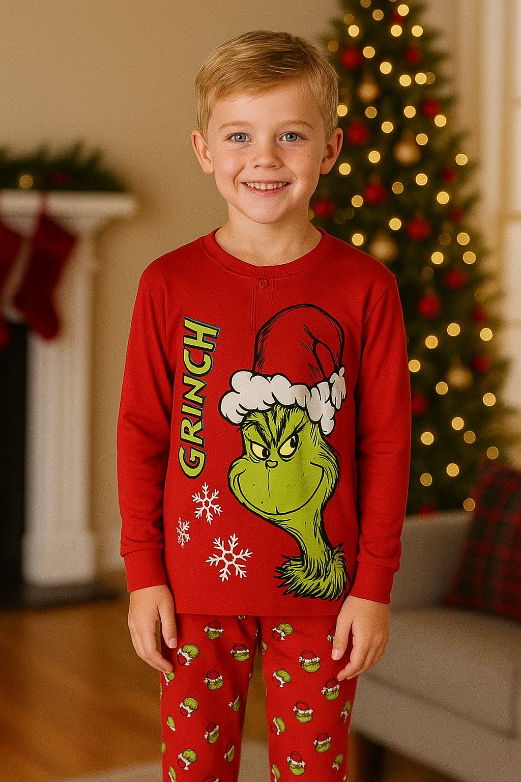 Pigiama Natale Grinch Bimbo