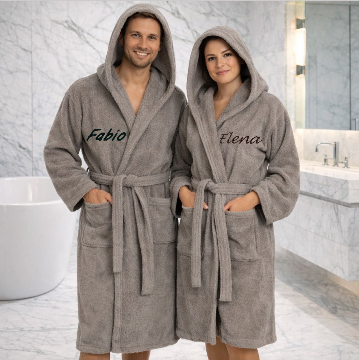 Accappatoio Unisex FERRO In Spugna Gabel Con Nome Personalizzato