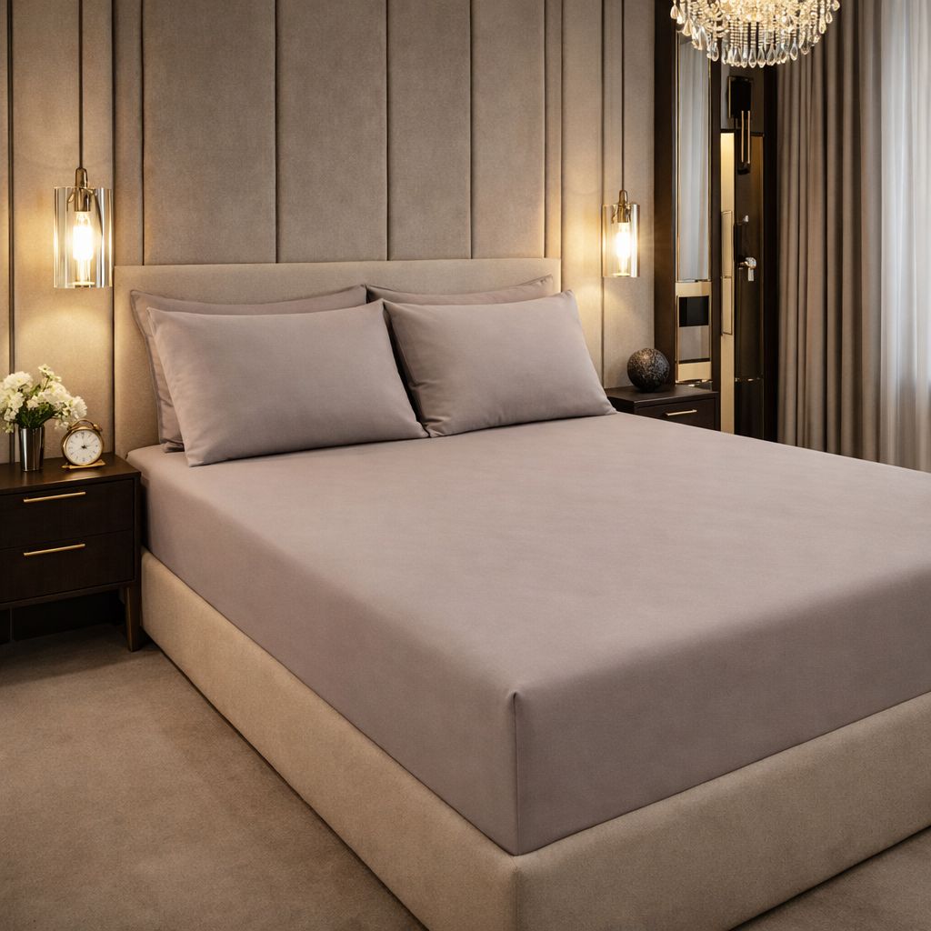 Lenzuolo sotto con angoli manopesca No stiro