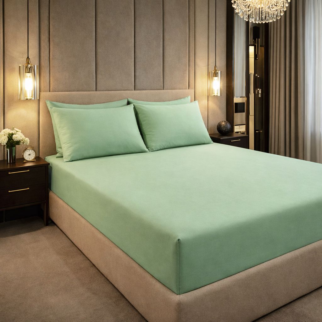 Lenzuolo sotto con angoli manopesca No stiro