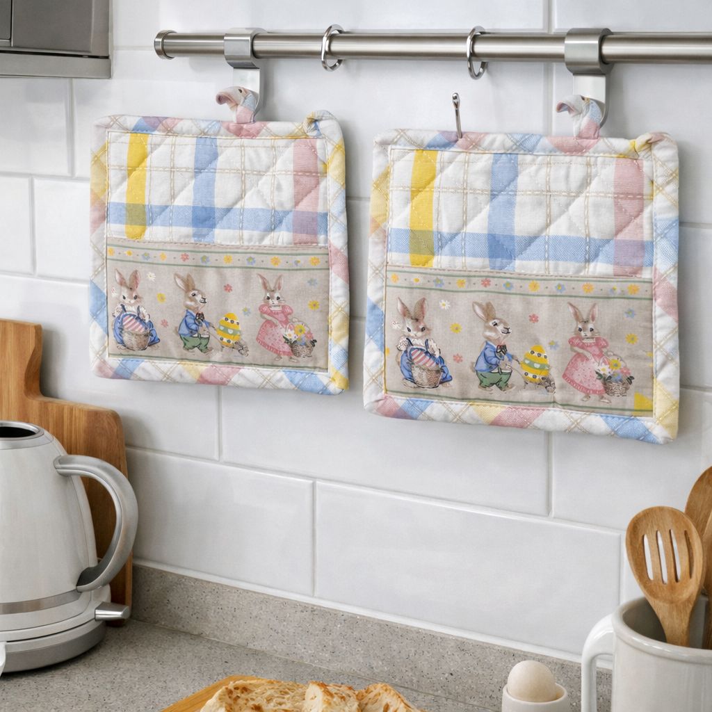 Set 2 presine coniglietti pasquali