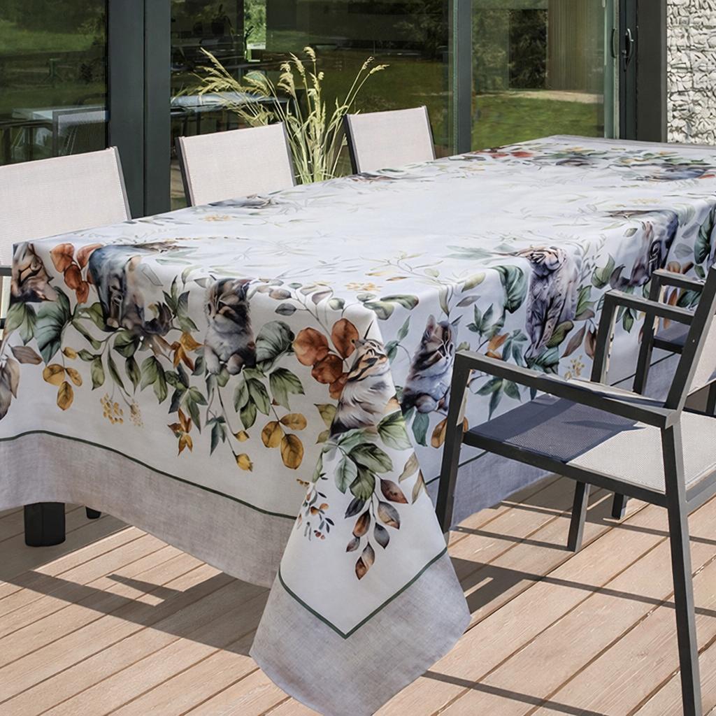 Tovaglia Mici Green in stampa digitale cotone