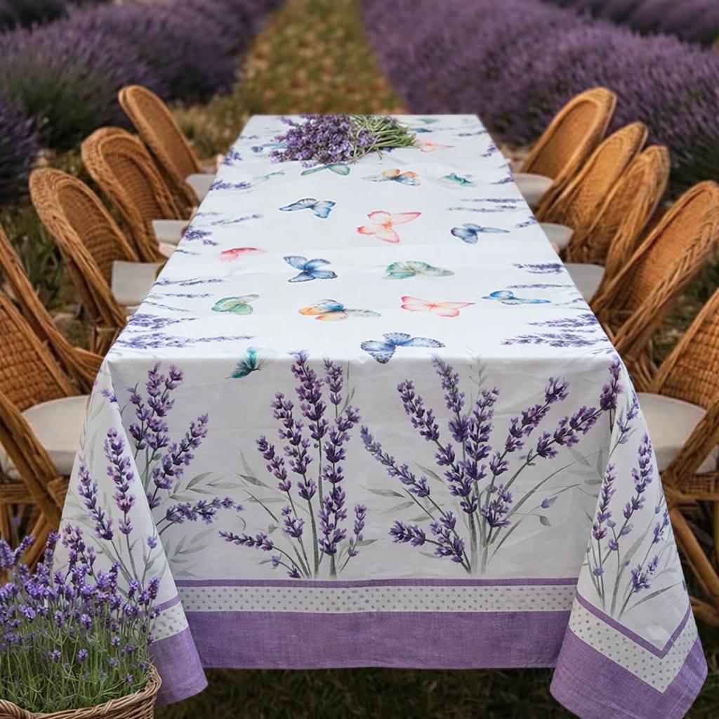 Tovaglia Lavanda in stampa digitale cotone