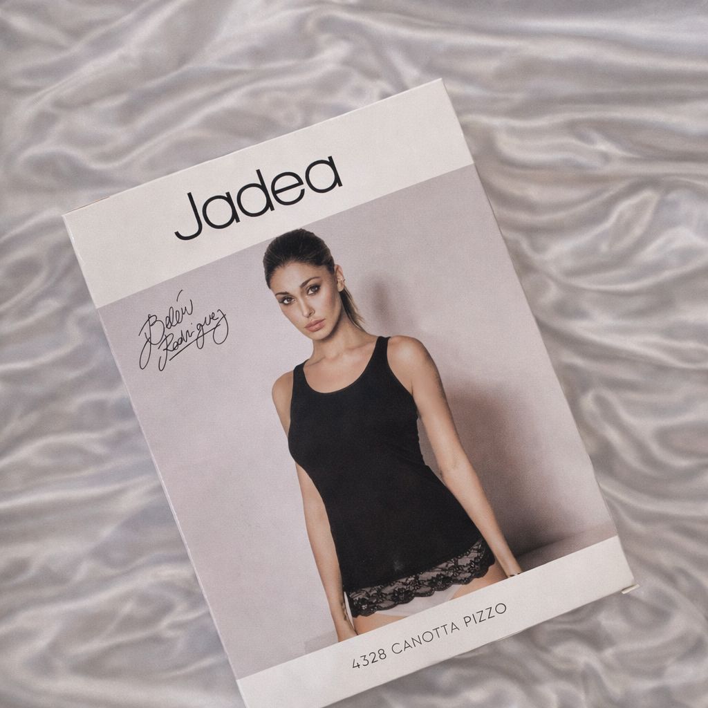 Canotta spalla larga con pizzo cotone modal 4328 Jadea