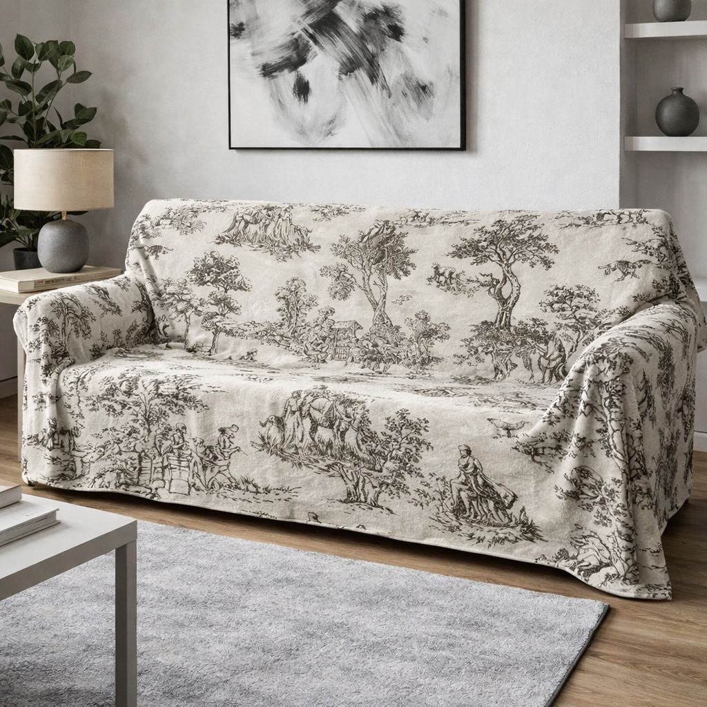 Telo arredo-Gran foulard Etoile De Jouy