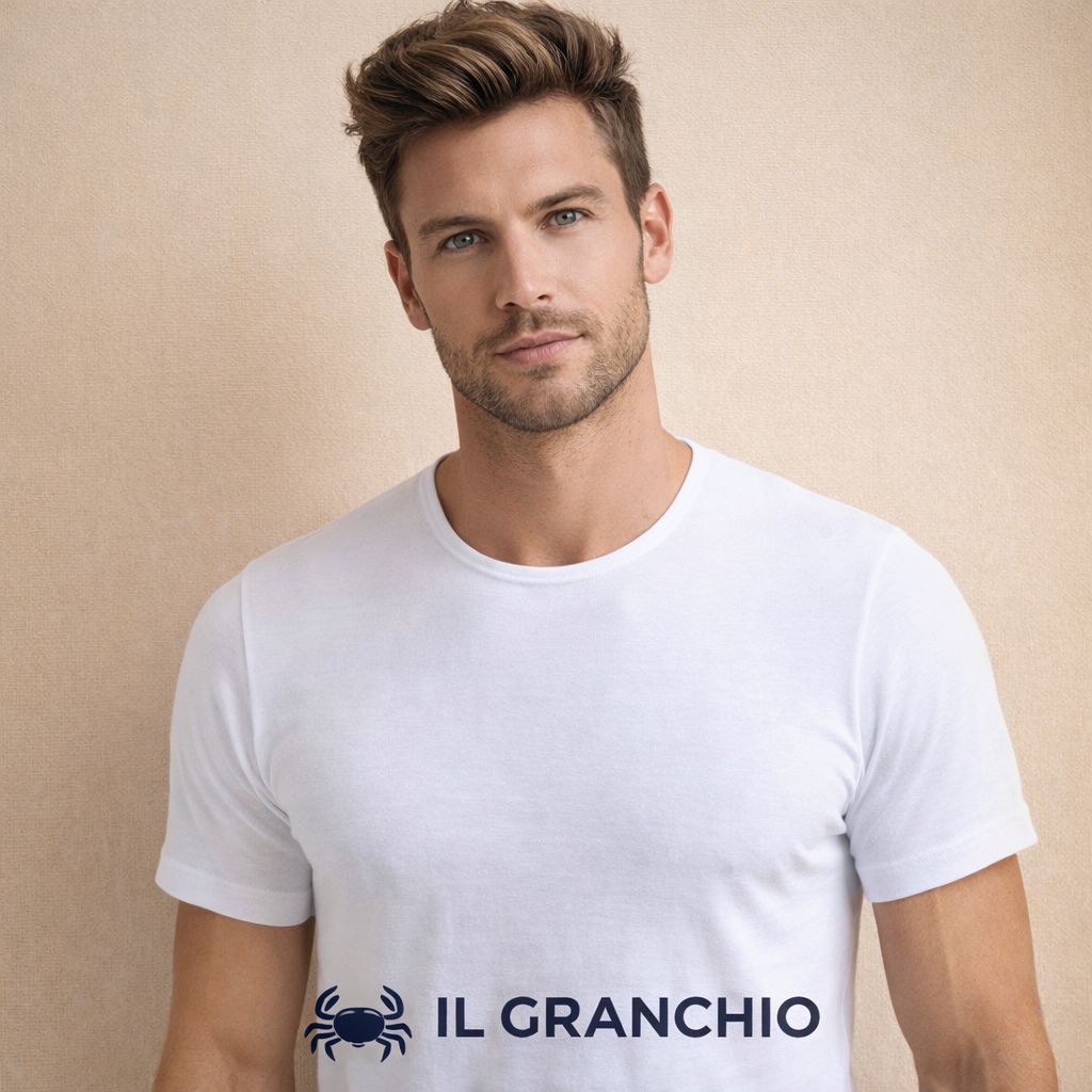 2 T-shirt mezza manica girocollo Caldo cotone GT120 Granchio