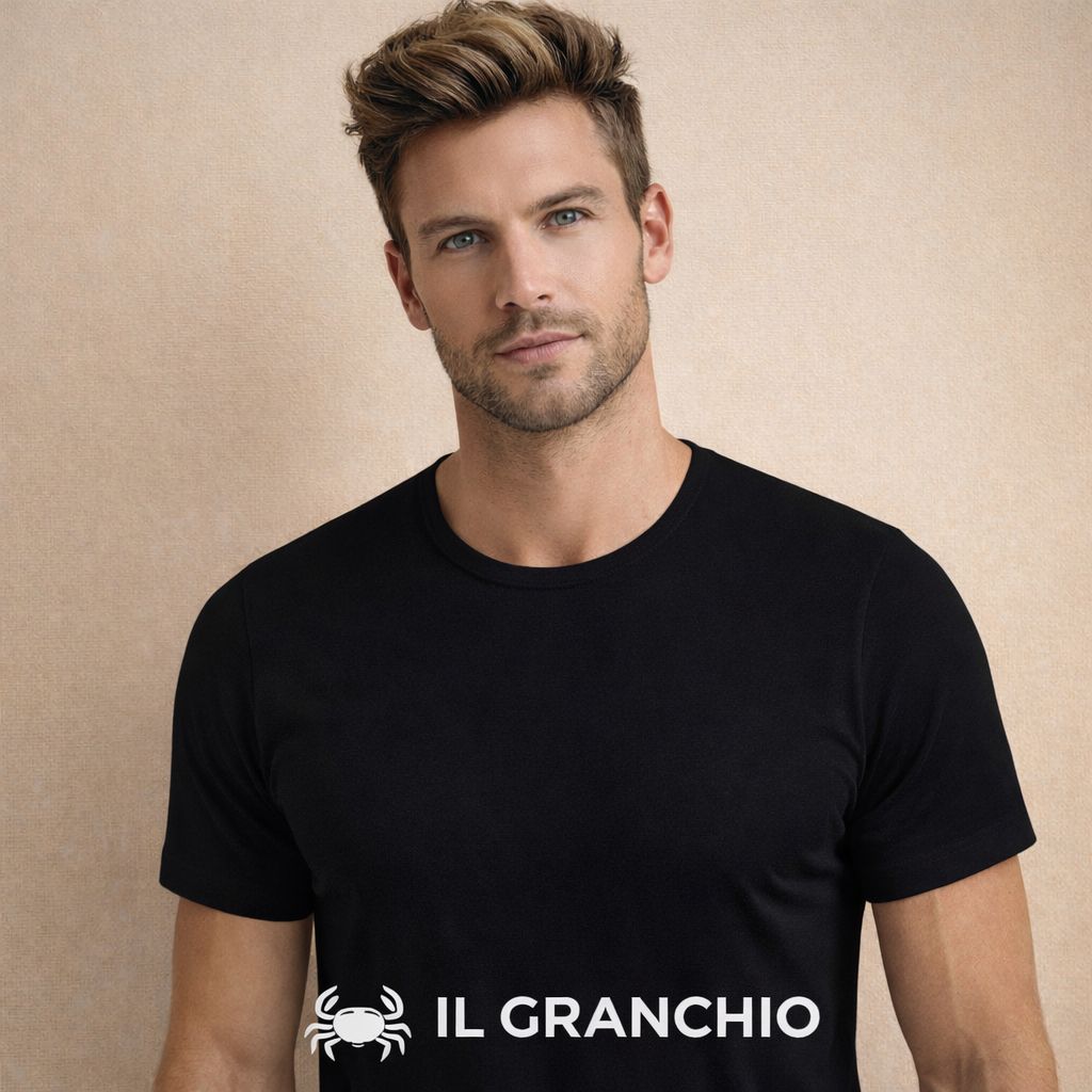 2 T-shirt mezza manica girocollo Caldo cotone GT120 Granchio