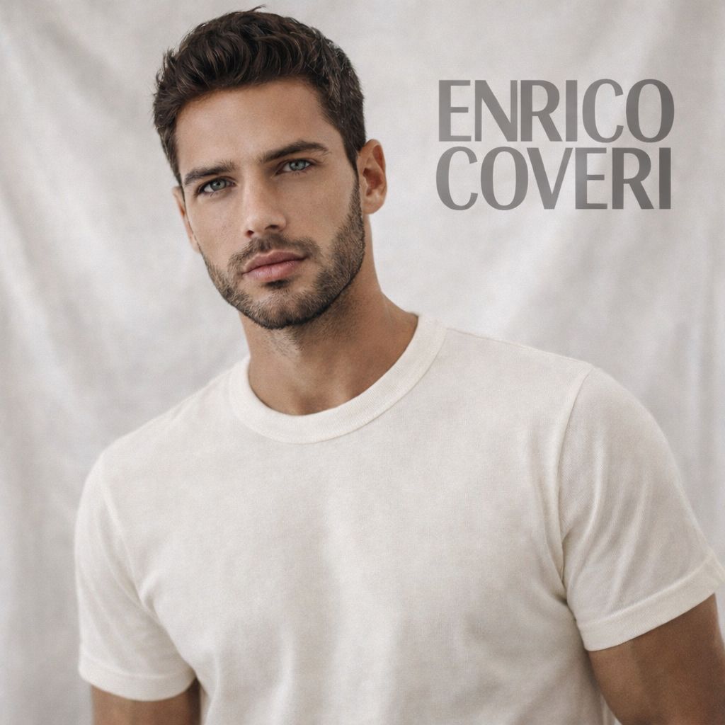 T-shirt mezza manica girocollo Lana/cotone ET1210 Enrico Coveri