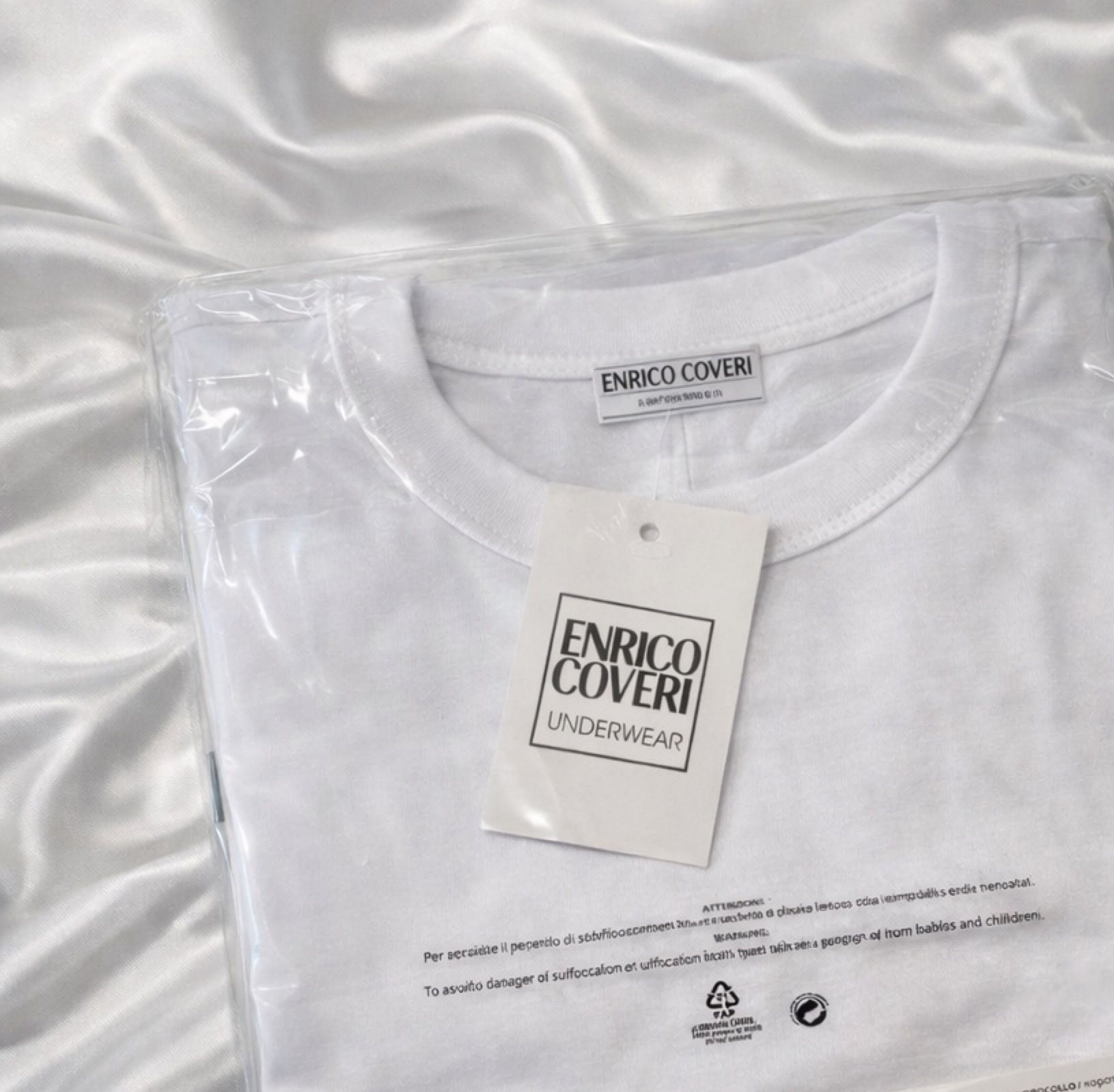 T-shirt mezza manica girocollo ET1200 Caldo cotone Enrico Coveri