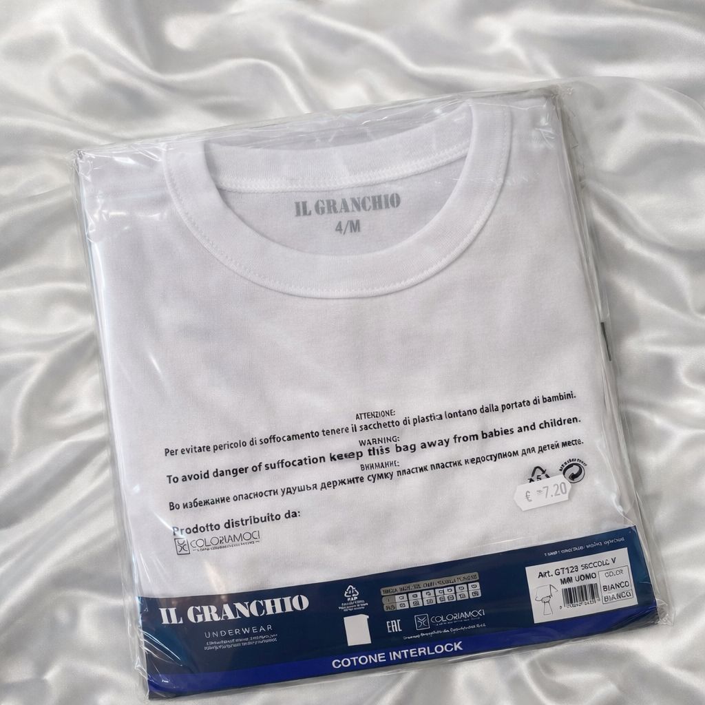 2 T-shirt mezza manica girocollo Caldo cotone GT120 Granchio