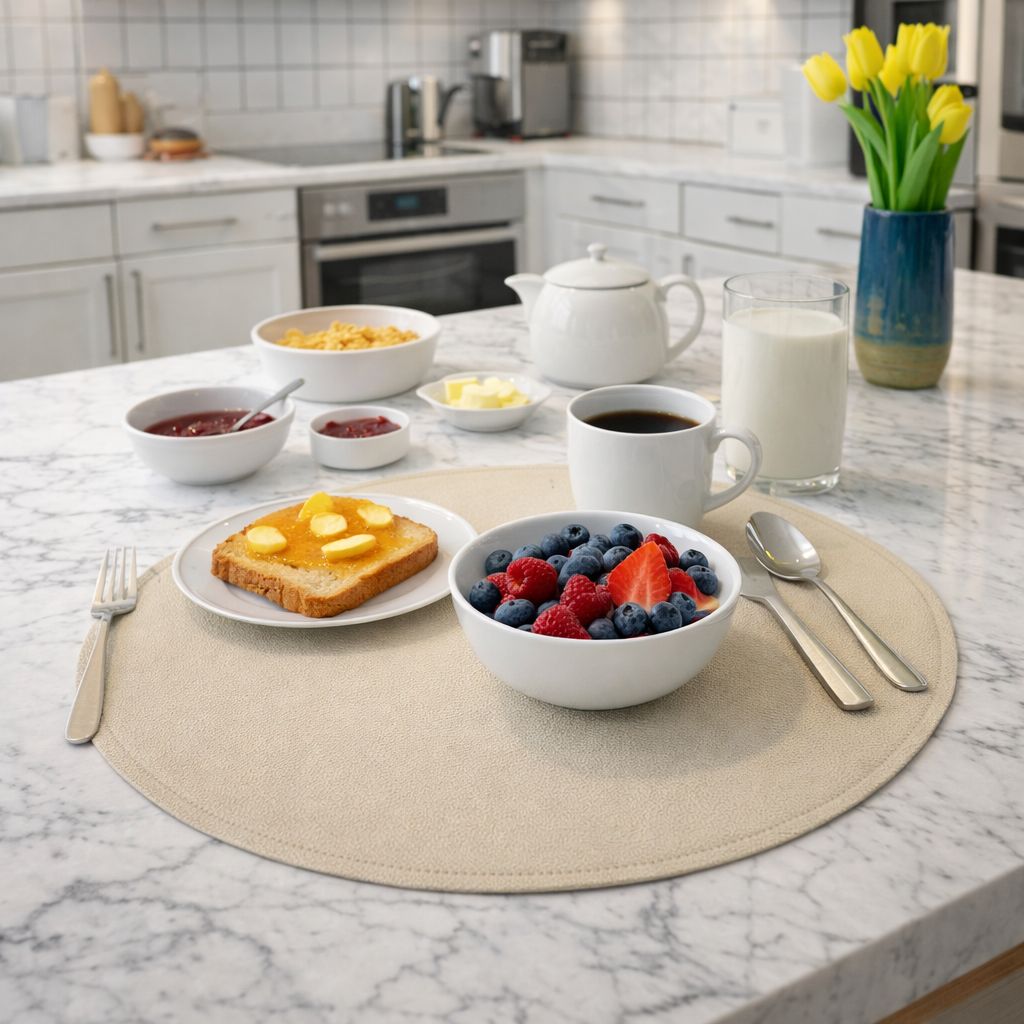 Tovaglietta americana tonda ecopelle Classic