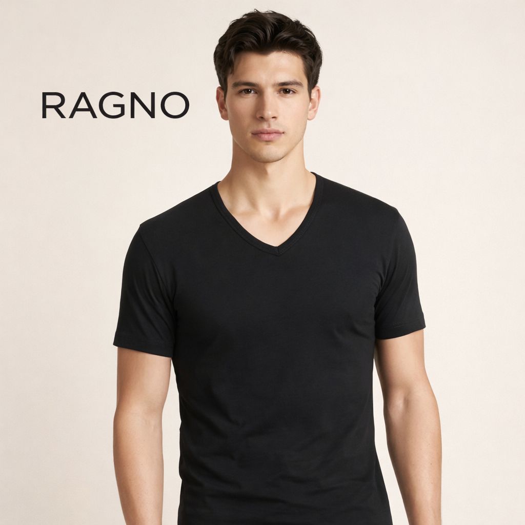 2 T-shirt scollo V 601418 Ragno